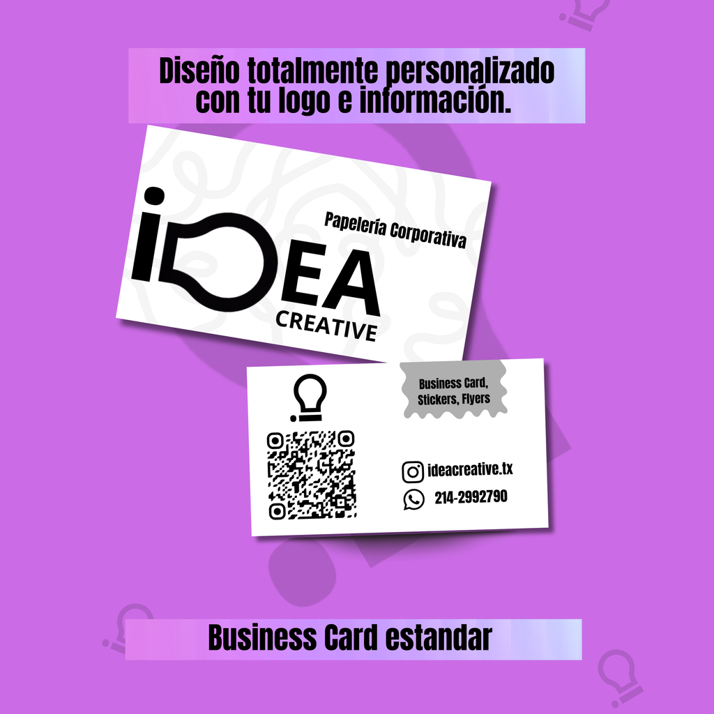 Tarjetas de presentación estandar